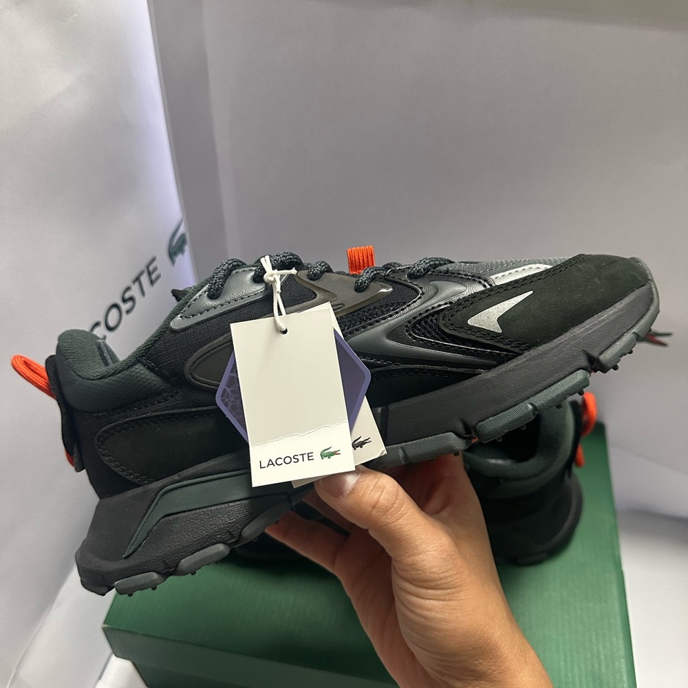 Lacoste L003 Neo Tech Chunky Runner Shoes Women's Size 7 Black Grey - Picture 5 of 8